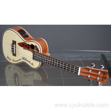 Customized pattern lettering on the surface ukulele